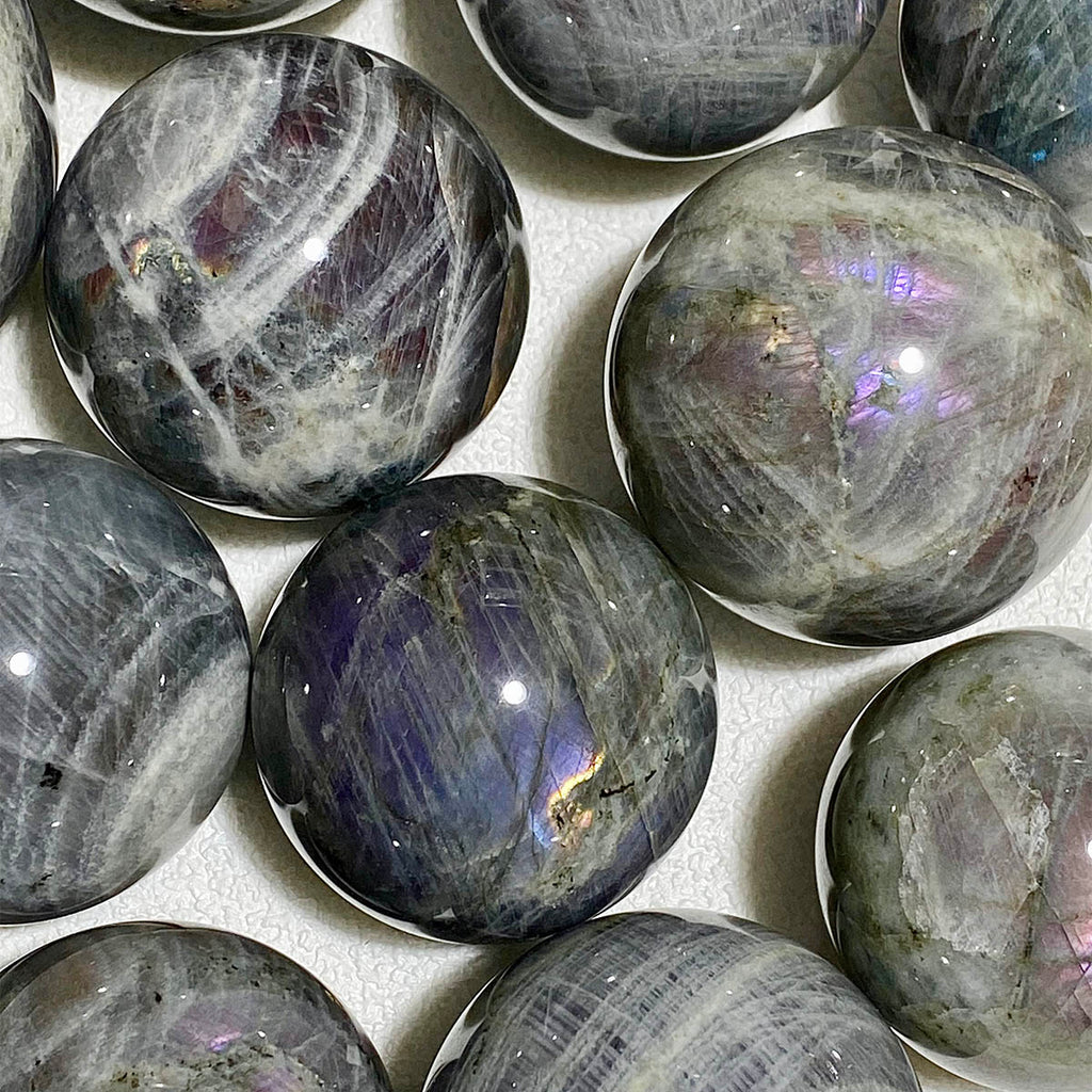 Natural Purple Light Labradorite Ccrystal Sphere