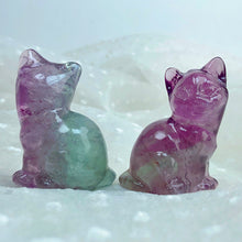 Load image into Gallery viewer, Different Kinds dog/cat/Rabbit/elephant Fluorite Carvings