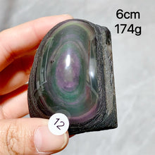 Load image into Gallery viewer, Natural Rainbow Obsidian Crystal Raw Stone