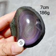 Load image into Gallery viewer, Natural Rainbow Obsidian Crystal Raw Stone