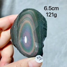 Load image into Gallery viewer, Natural Rainbow Obsidian Crystal Raw Stone