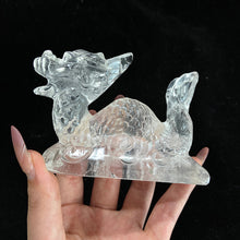 Load image into Gallery viewer, Clear Quartz Dragon Carvings