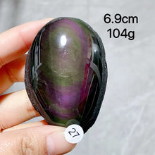 Load image into Gallery viewer, Natural Rainbow Obsidian Crystal Raw Stone