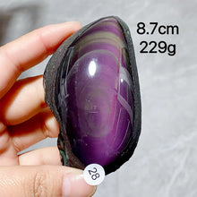 Load image into Gallery viewer, Natural Rainbow Obsidian Crystal Raw Stone