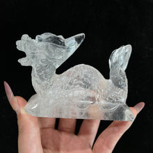 Load image into Gallery viewer, Clear Quartz Dragon Carvings