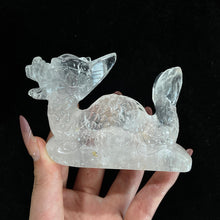 Load image into Gallery viewer, Clear Quartz Dragon Carvings