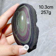 Load image into Gallery viewer, Natural Rainbow Obsidian Crystal Raw Stone