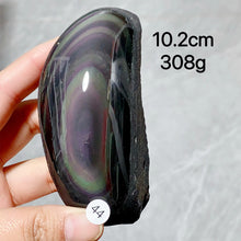 Load image into Gallery viewer, Natural Rainbow Obsidian Crystal Raw Stone