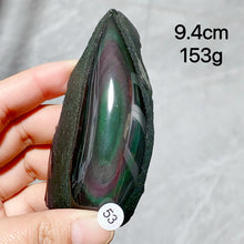 Load image into Gallery viewer, Natural Rainbow Obsidian Crystal Raw Stone