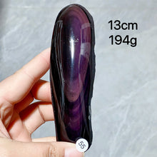 Load image into Gallery viewer, Natural Rainbow Obsidian Crystal Raw Stone