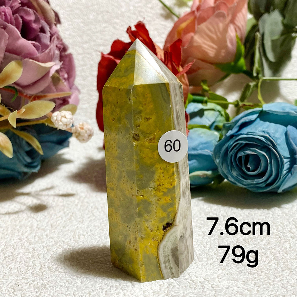 Natural Bumblebee Jasper Crystal Tower