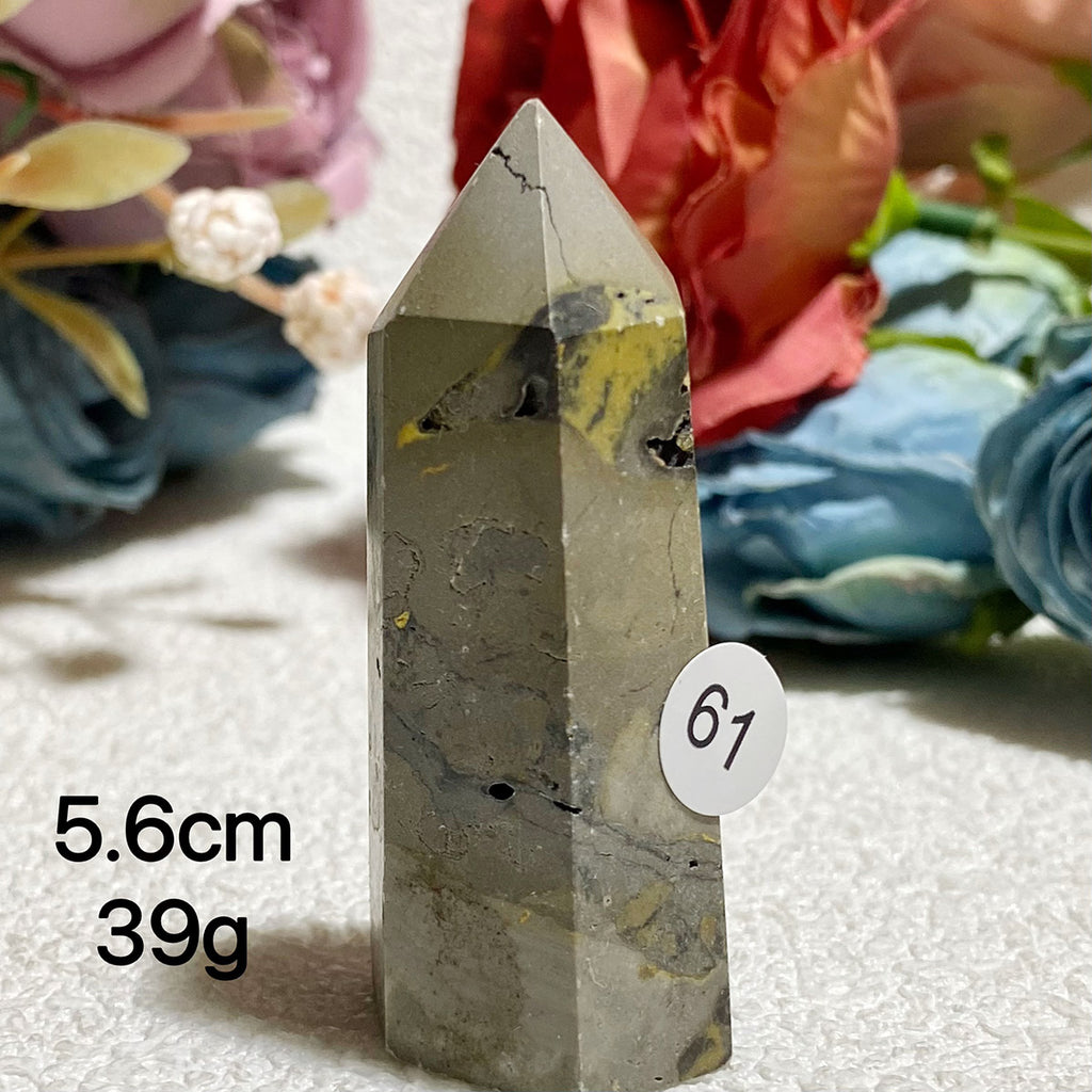 Natural Bumblebee Jasper Crystal Tower