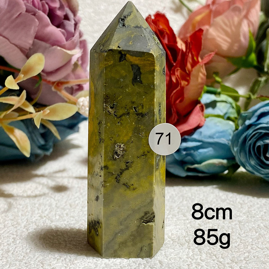 Natural Bumblebee Jasper Crystal Tower