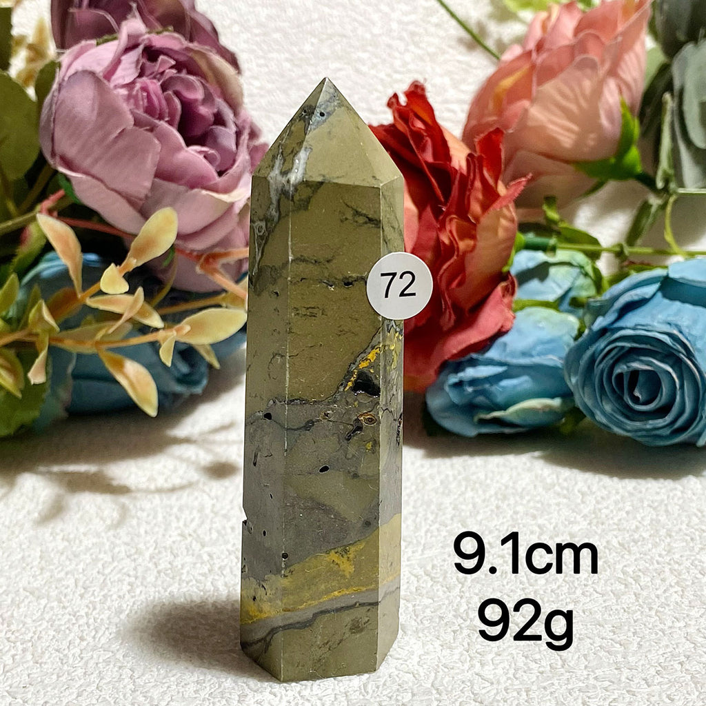 Natural Bumblebee Jasper Crystal Tower