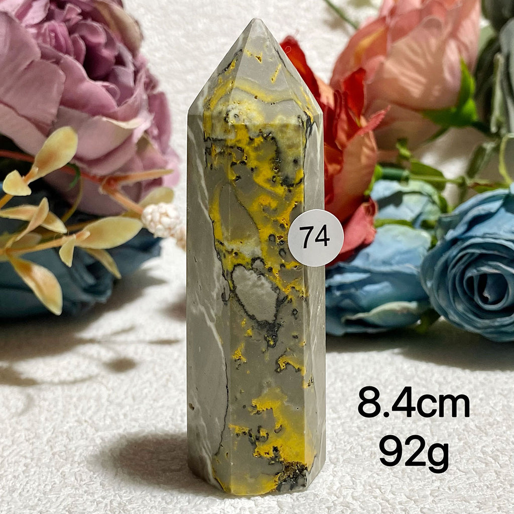 Natural Bumblebee Jasper Crystal Tower