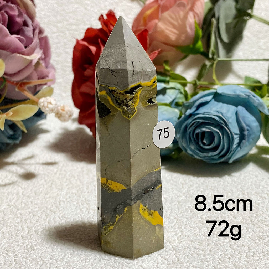 Natural Bumblebee Jasper Crystal Tower