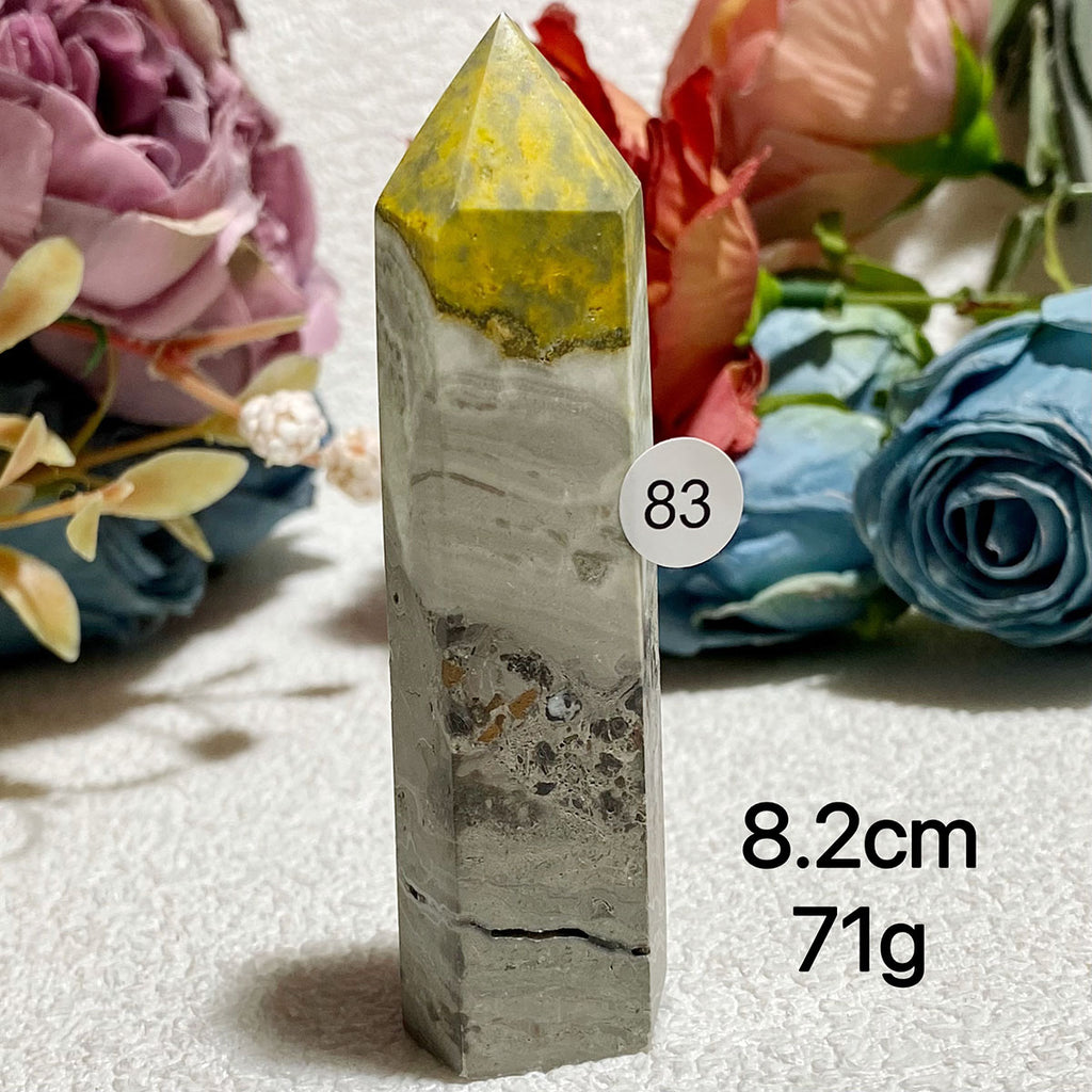 Natural Bumblebee Jasper Crystal Tower