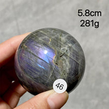 Load image into Gallery viewer, Natural Purple Light Labradorite Ccrystal Sphere