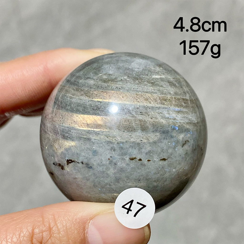 Natural Purple Light Labradorite Ccrystal Sphere