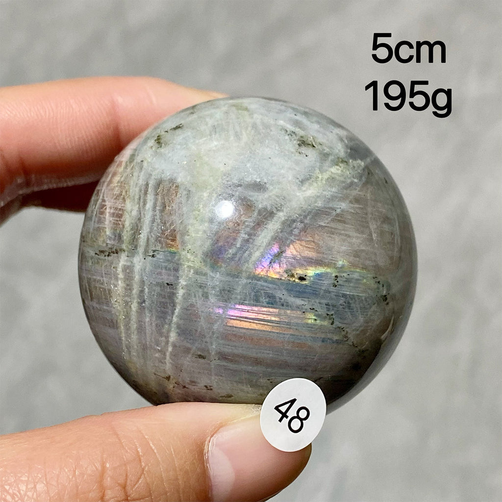 Natural Purple Light Labradorite Ccrystal Ssphere