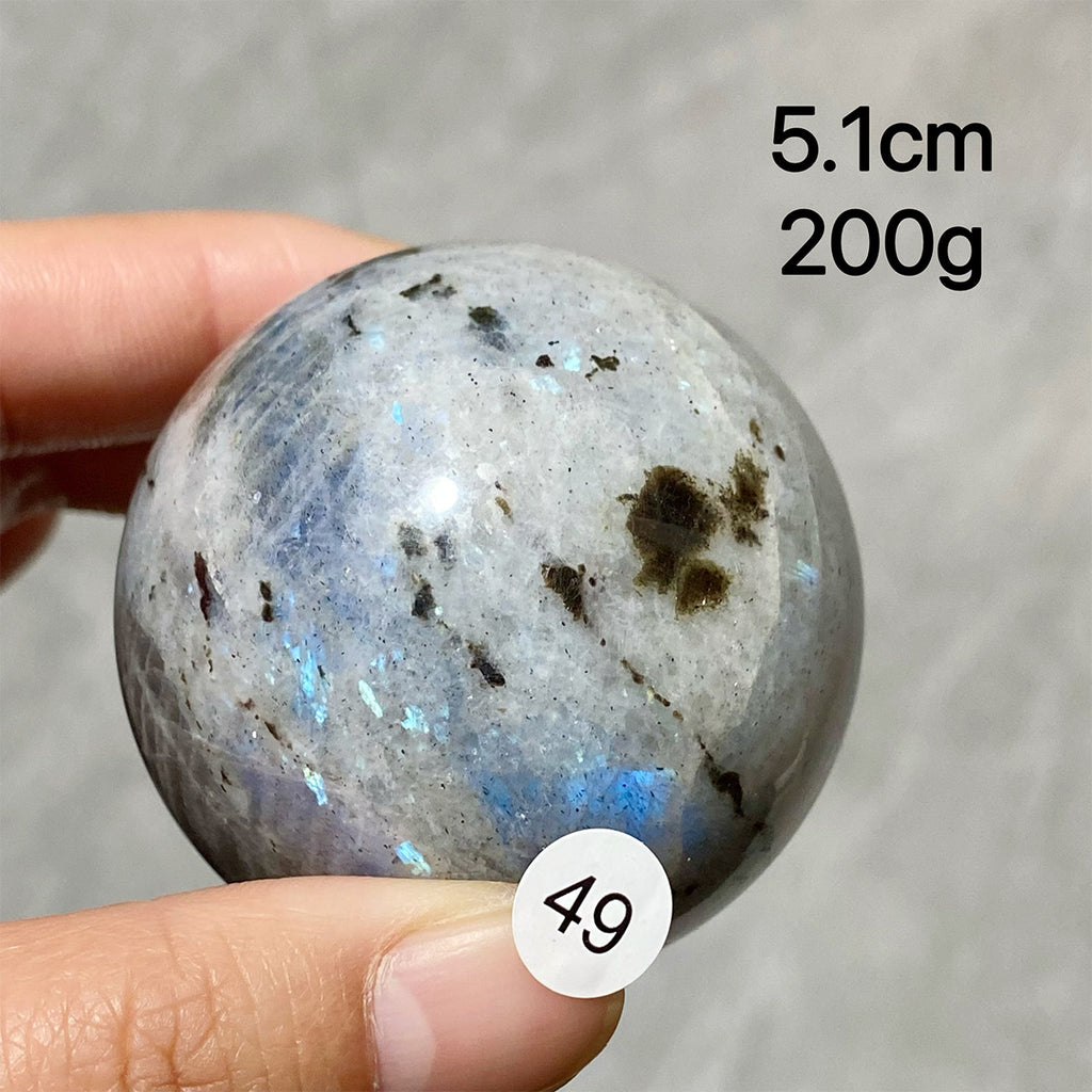 Natural Purple Light Labradorite Ccrystal Sphere