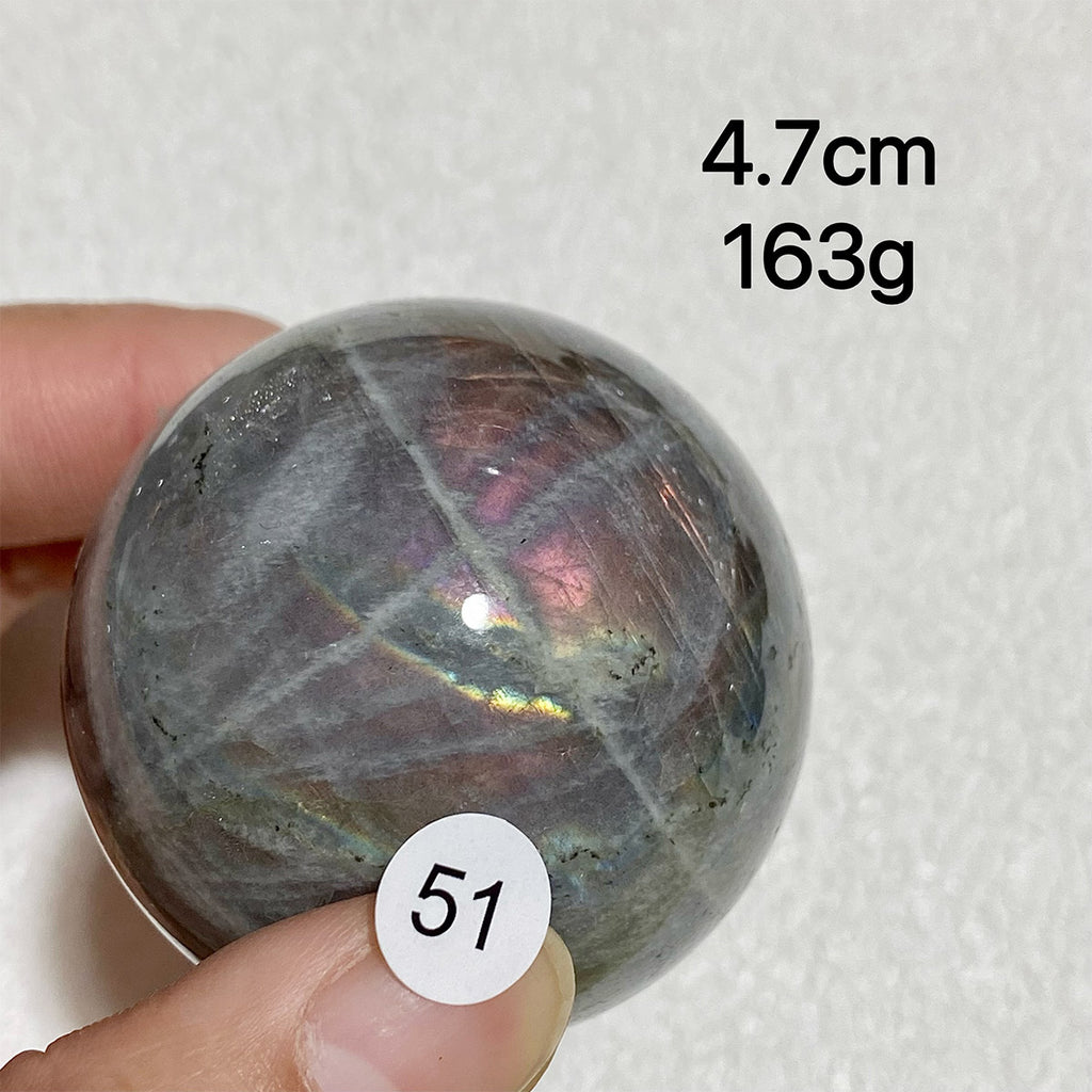 Natural Purple Light Labradorite Ccrystal Sphere