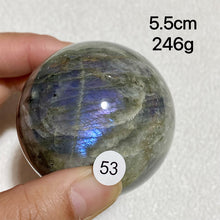 Load image into Gallery viewer, Natural Purple Light Labradorite Ccrystal Sphere