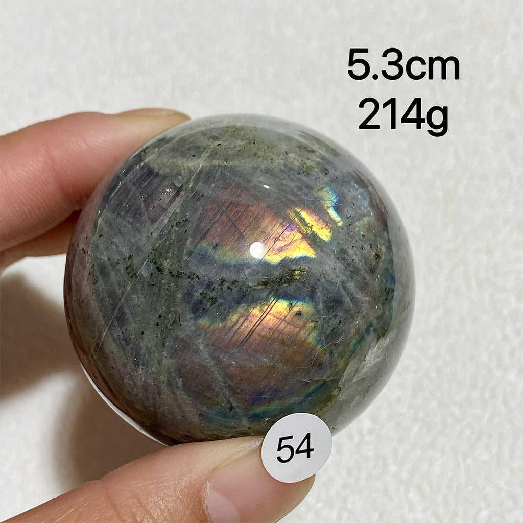 Natural Purple Light Labradorite Ccrystal Sphere