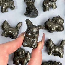 Load image into Gallery viewer, Cute Pyrite Carvings ( bulbasaur / elephant / bulldog / cat / pikachu )