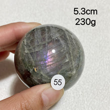 Load image into Gallery viewer, Natural Purple Light Labradorite Ccrystal Ssphere