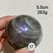 Load image into Gallery viewer, Natural Purple Light Labradorite Ccrystal Ssphere