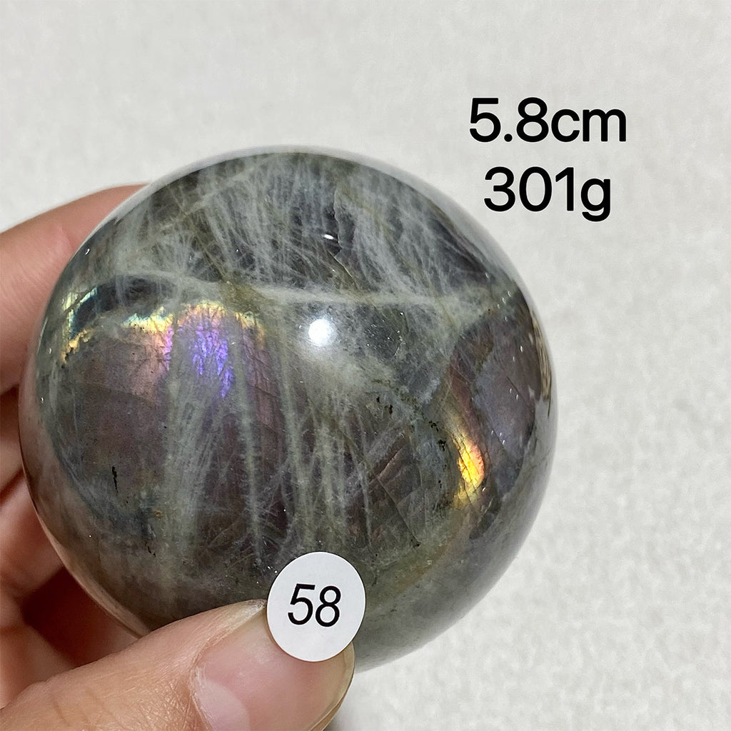 Natural Purple Light Labradorite Ccrystal Ssphere