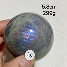 Load image into Gallery viewer, Natural Purple Light Labradorite Ccrystal Ssphere