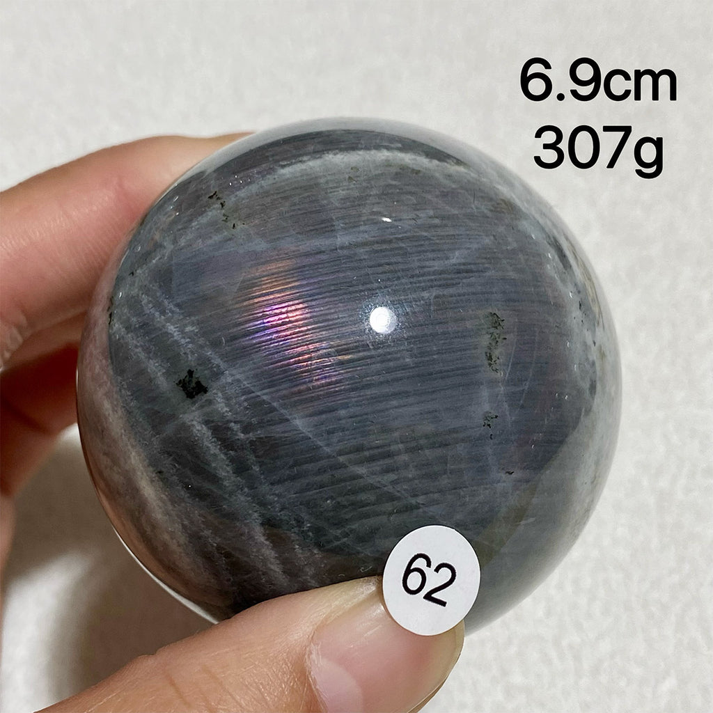 Natural Purple Light Labradorite Ccrystal Sphere