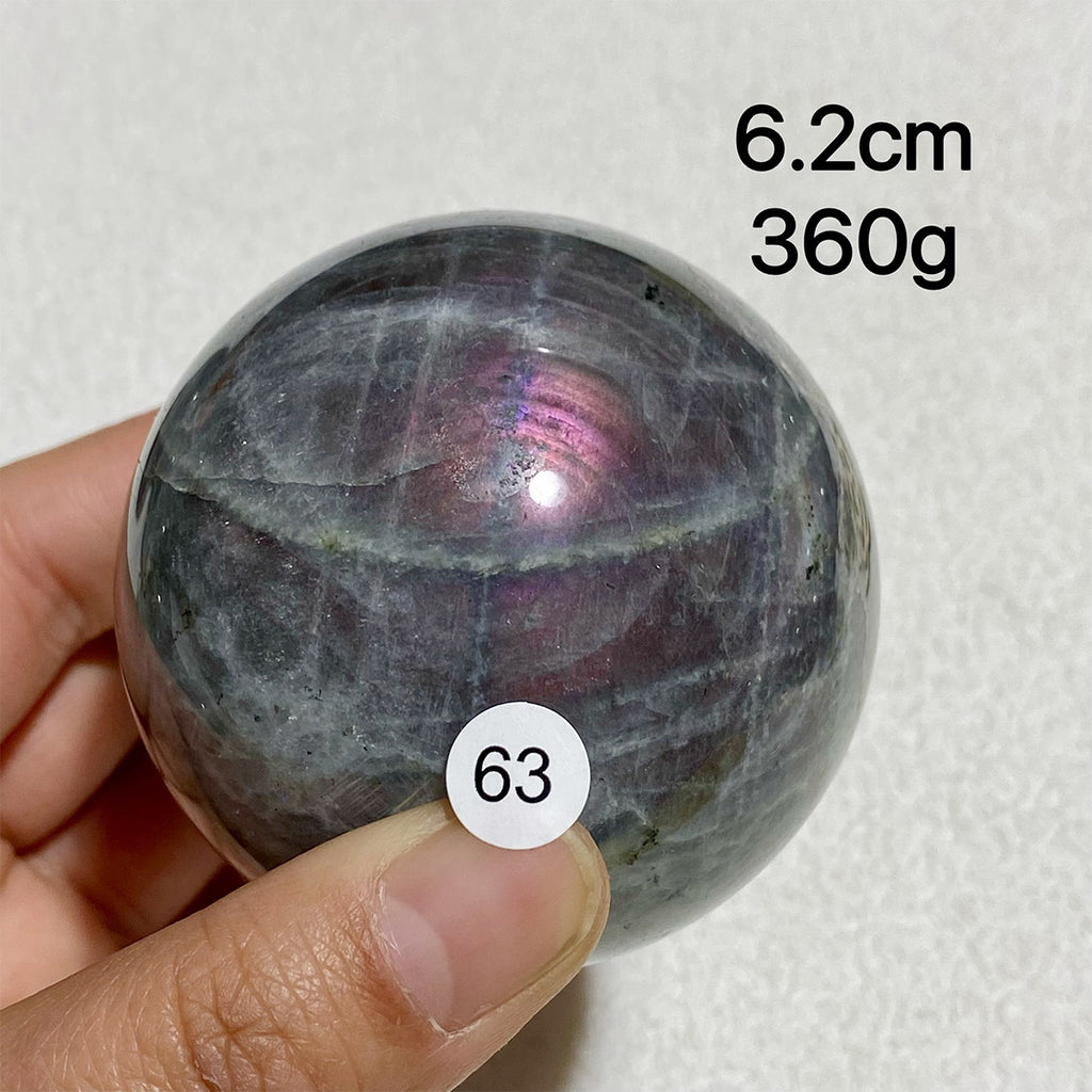 Natural Purple Light Labradorite Ccrystal Sphere