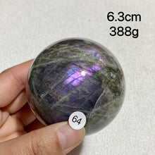 Load image into Gallery viewer, Natural Purple Light Labradorite Ccrystal Ssphere