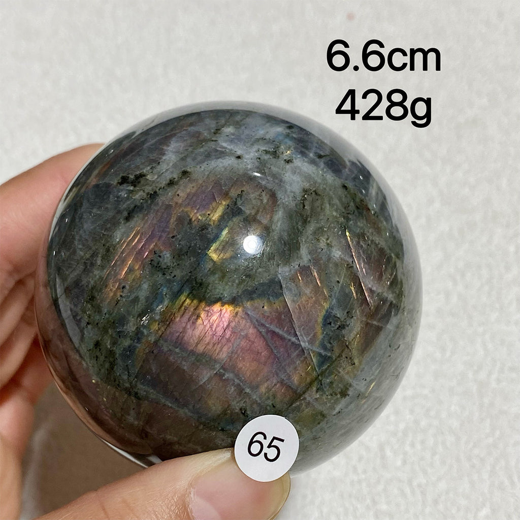 Natural Purple Light Labradorite Ccrystal Sphere