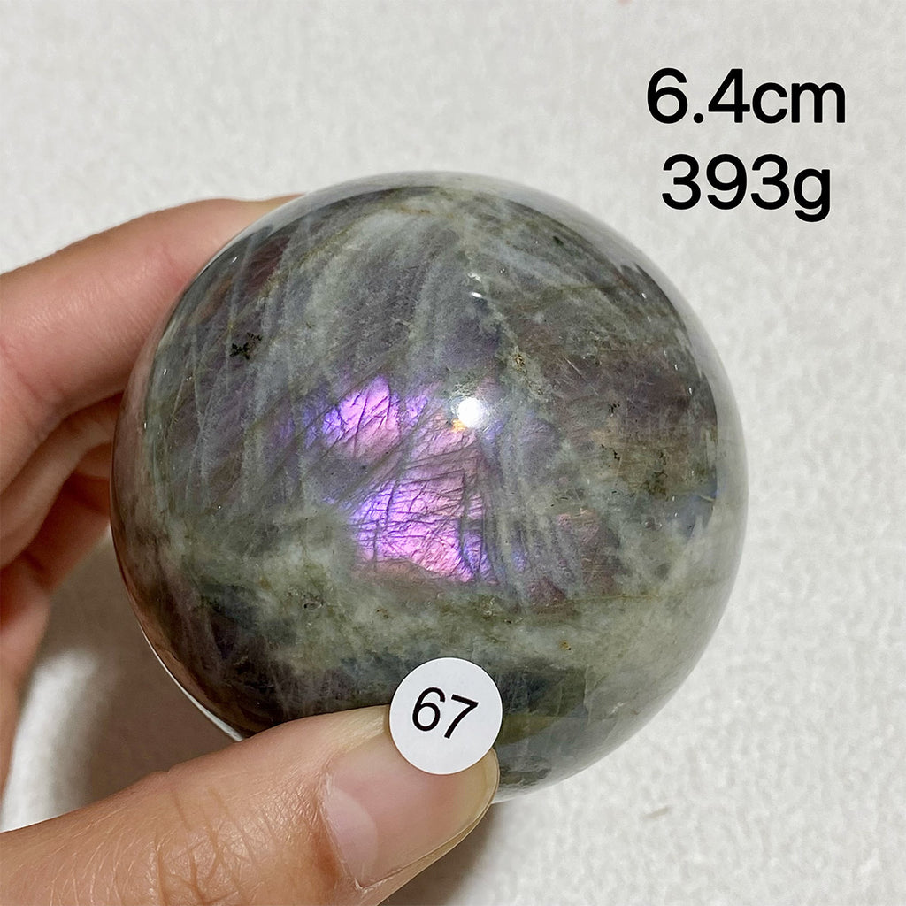 Natural Purple Light Labradorite Ccrystal Ssphere