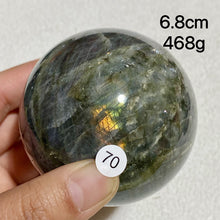 Load image into Gallery viewer, Natural Purple Light Labradorite Ccrystal Sphere