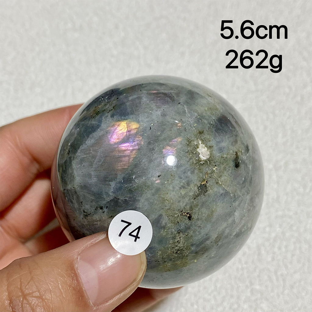 Natural Purple Light Labradorite Ccrystal Sphere