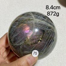 Load image into Gallery viewer, Natural Purple Light Labradorite Ccrystal Ssphere