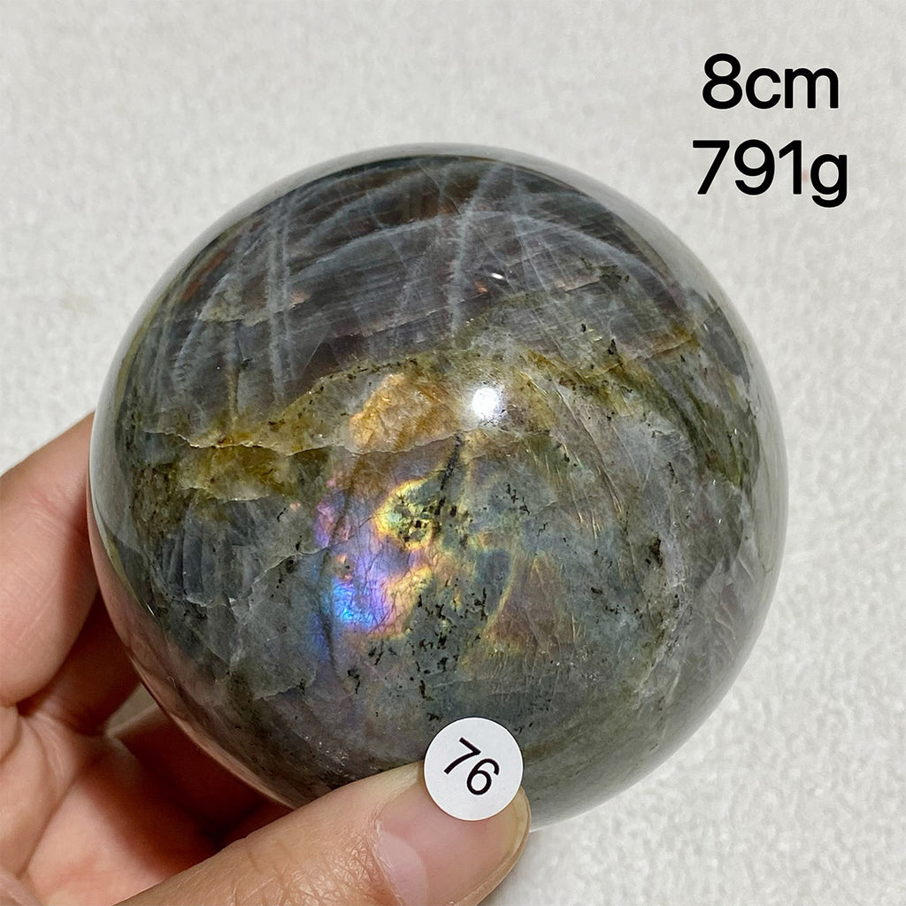 Natural Purple Light Labradorite Ccrystal Ssphere