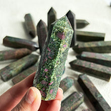 Load image into Gallery viewer, Natural Ruby Kyanite Tower Gemstone Point Home Decoration