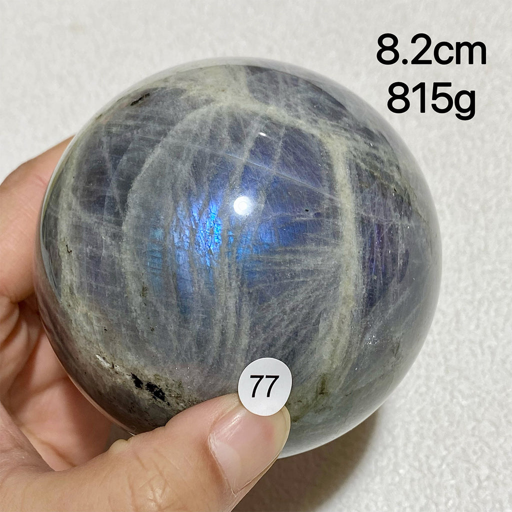 Natural Purple Light Labradorite Ccrystal Ssphere