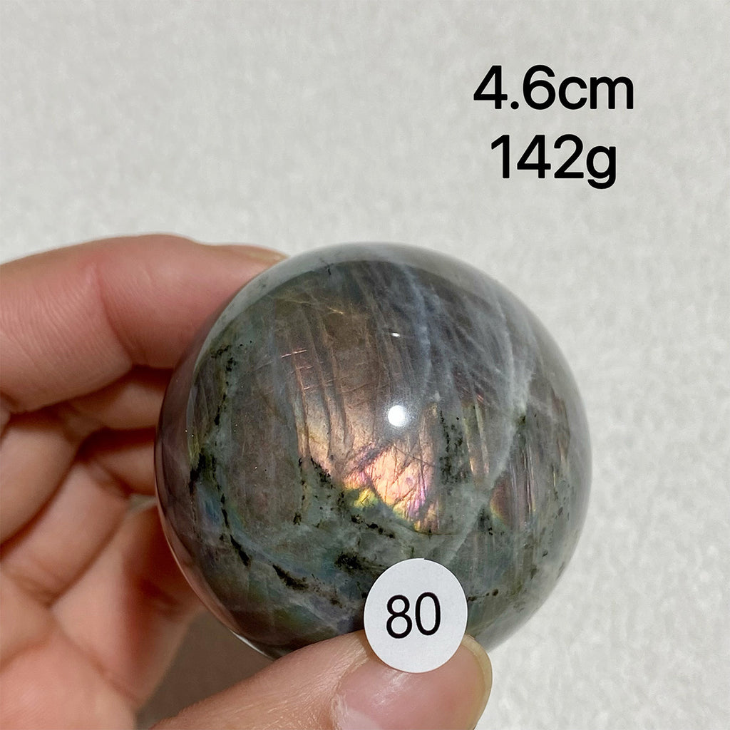 Natural Purple Light Labradorite Ccrystal Sphere