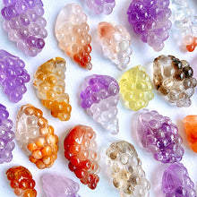 Load image into Gallery viewer, Different Material Grape Carvings ( Amethyst/ Tangerine Quartz)