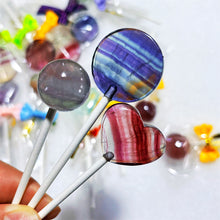 Load image into Gallery viewer, New Fluorite Lollipop Natural Crystal Stone Candy