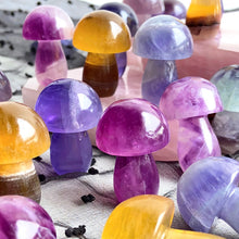 Load image into Gallery viewer, Candy Fluorite Mushroom