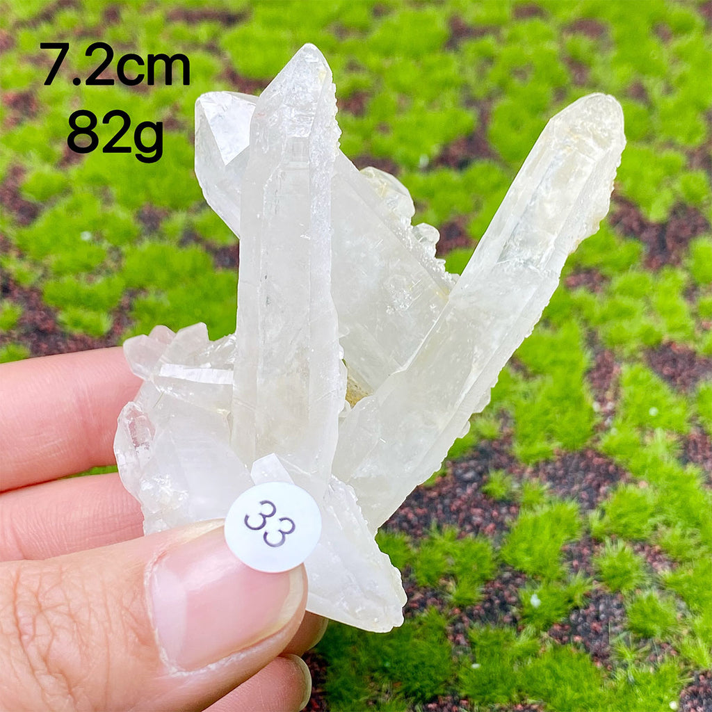 Clear Quartz Natural Crystal  Cluster