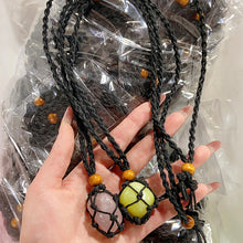 Load image into Gallery viewer, Hand-Knitting Articles With Crystal Tumble (Necklace/Bracelet/Keychain)